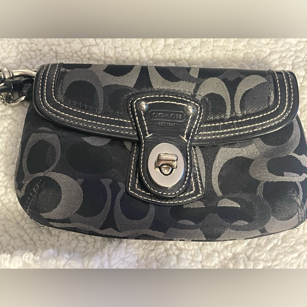 Coach Black Wristlet - Picture 3 of 6